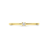 vDam 14k Geelgouden Ring met Diamant 4032012