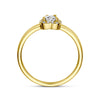 vDam 14k Geelgouden Hart Ring met Zirkonia 4030546