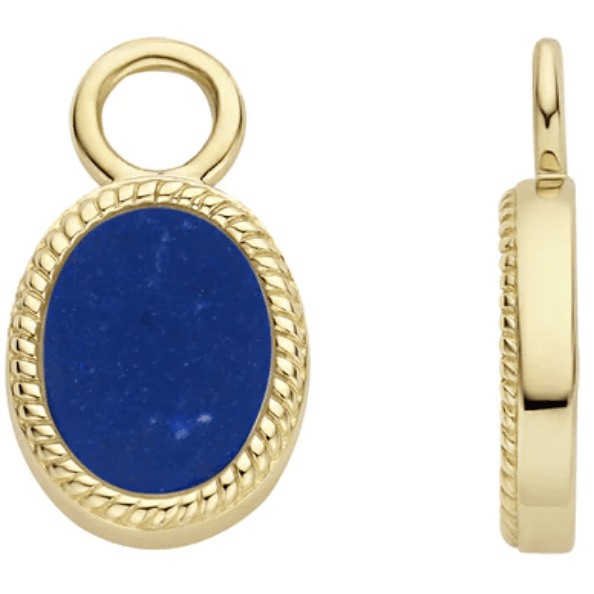 Blush Oorbedels Goud lapis lazuli 9078YLA