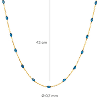 Blush ketting blauw 3162YRB