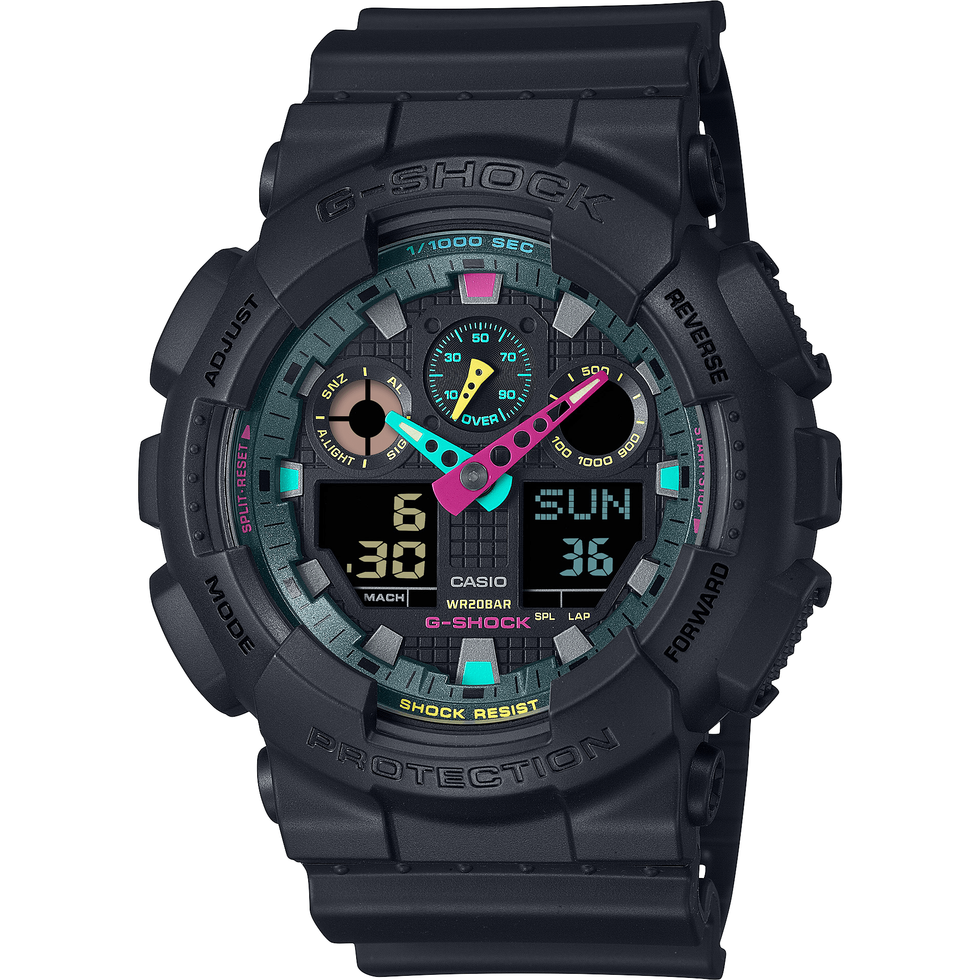 Casio G-Shock Multi-Fluorescent GA-100MF-1AER