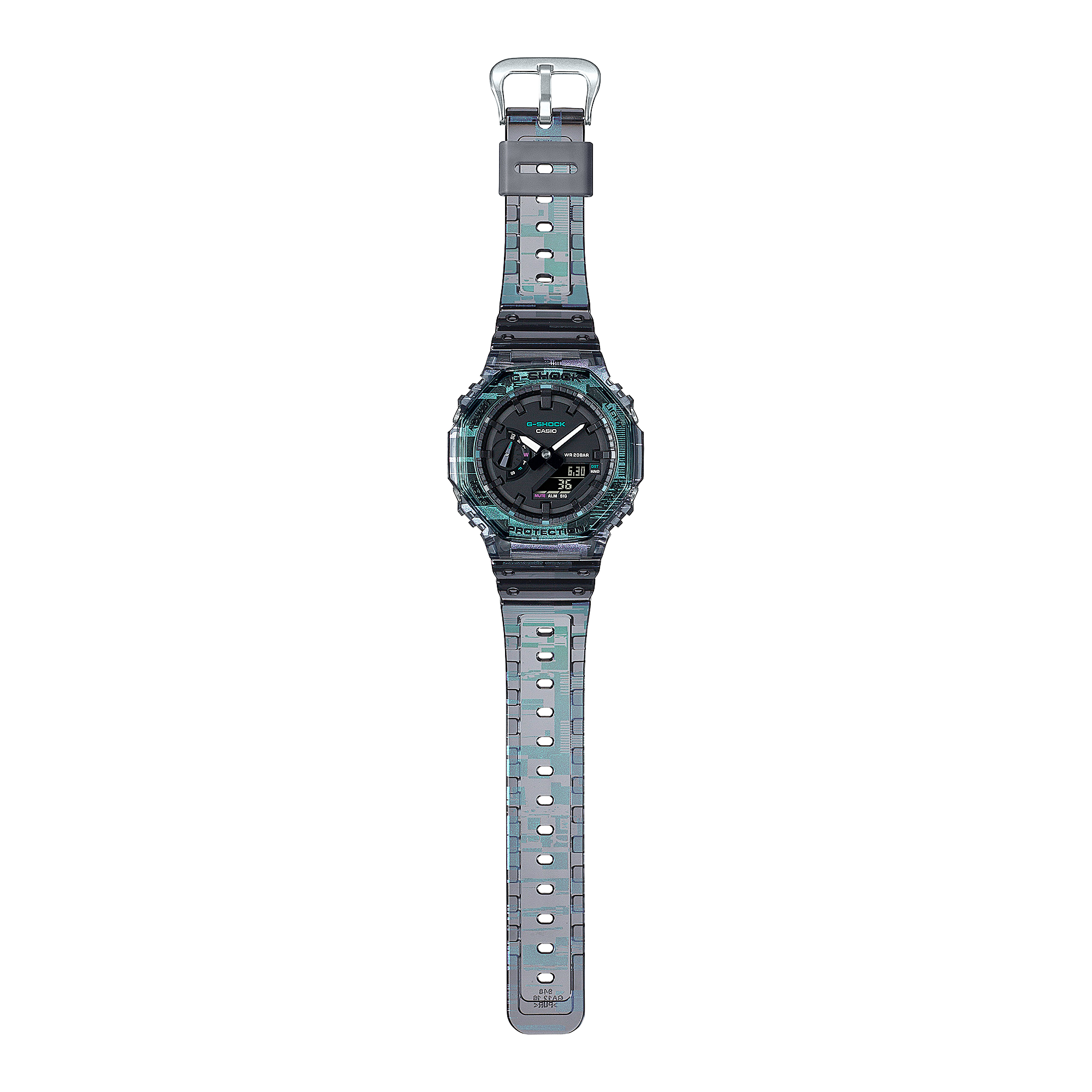 Casio G-shock digital glitch GA-2100NN-1AER