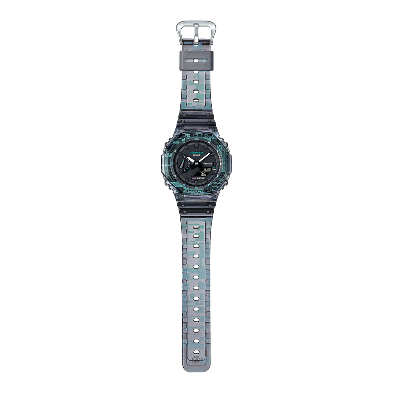 Casio G-shock digital glitch GA-2100NN-1AER