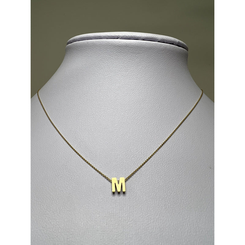 Gouden Ketting letter M