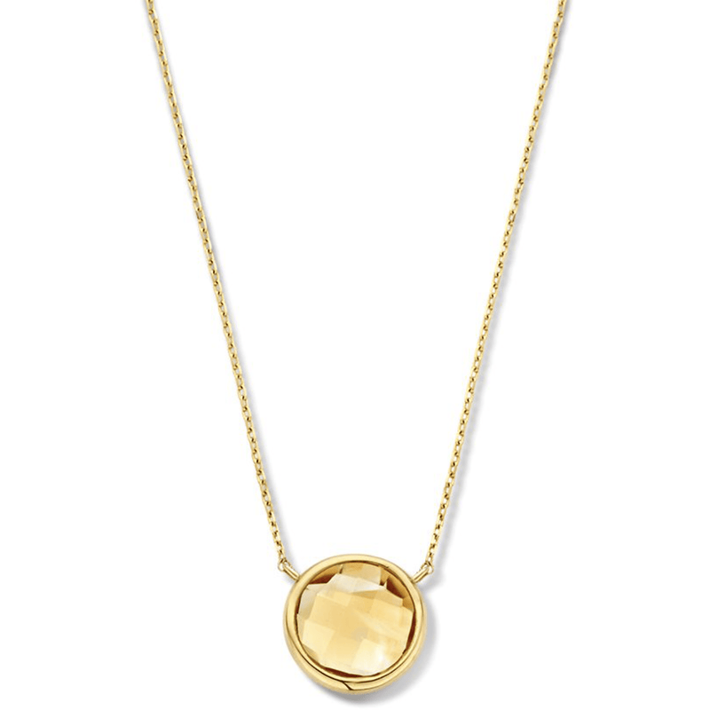 Gouden ketting met citrien CE137498