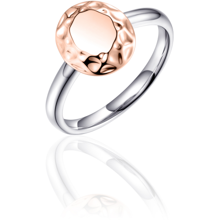 Zilveren ring met rose R347R 56