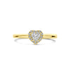 vDam 14k Geelgouden Hart Ring met Zirkonia 4030546