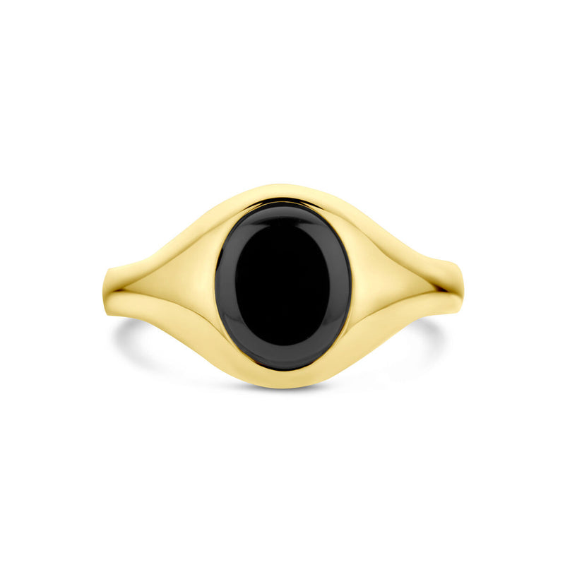 vDam 14k Geelgouden Ring met Onyx 4030865