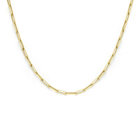 vDam 14k Geelgouden Paperclip Collier 4022513