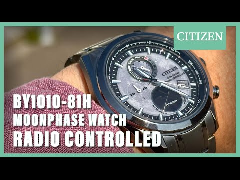 Citizen Radio Controlled 'Tsuki-yomi' Moonphase BY1010-81H