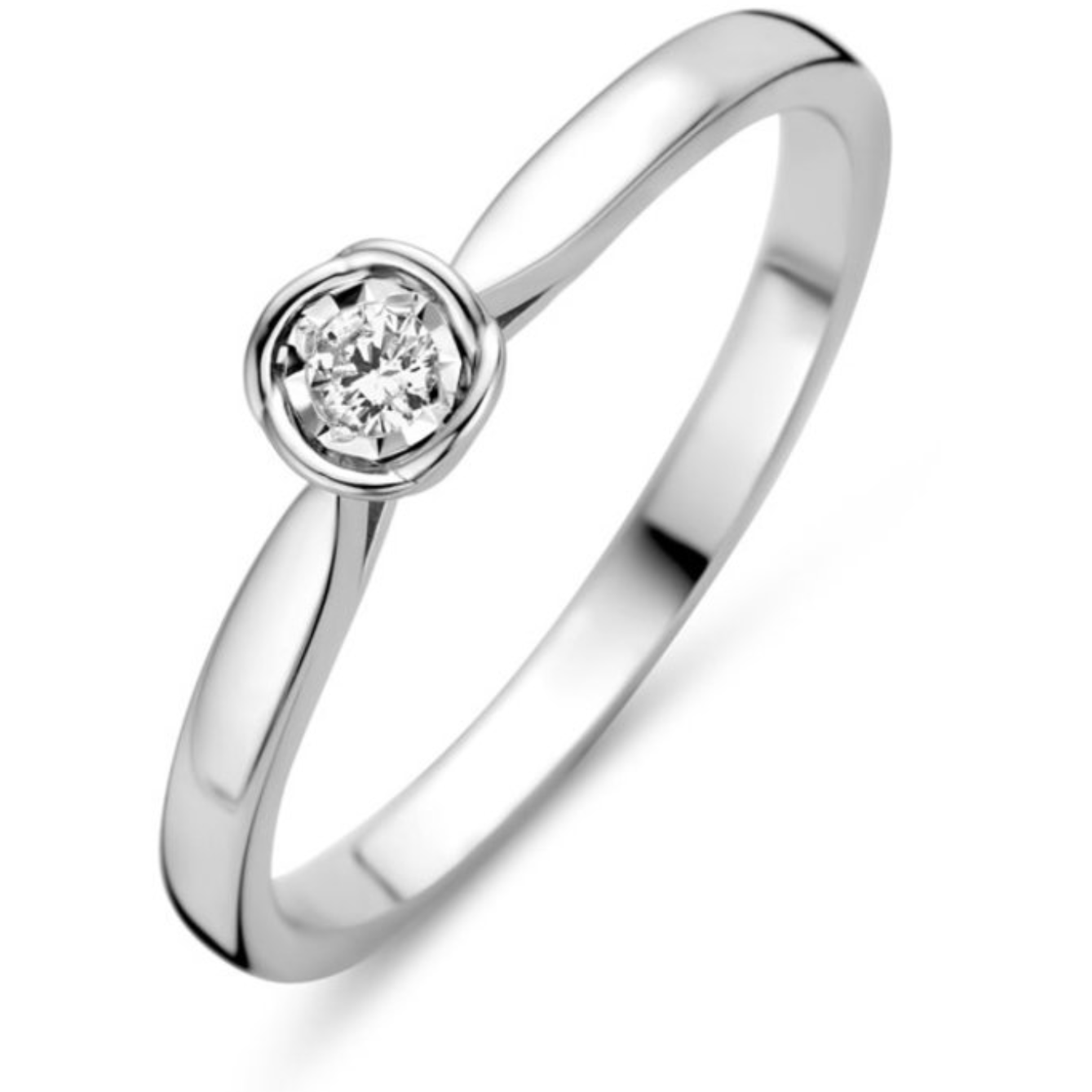 Rosa Di Luca zilveren ring met diamant 619.111.56