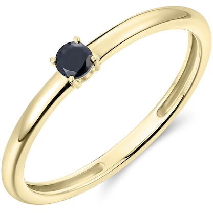 Goudewn ring met zwarte onix VGR013Z
