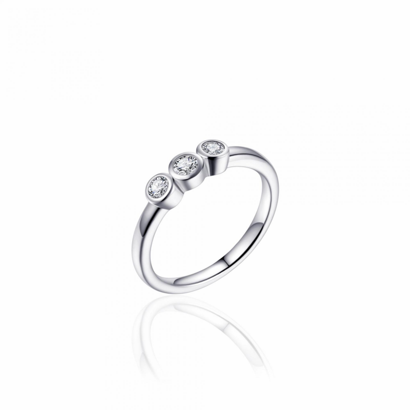 Zilveren Ring met Zirconia | R375 | mt 56