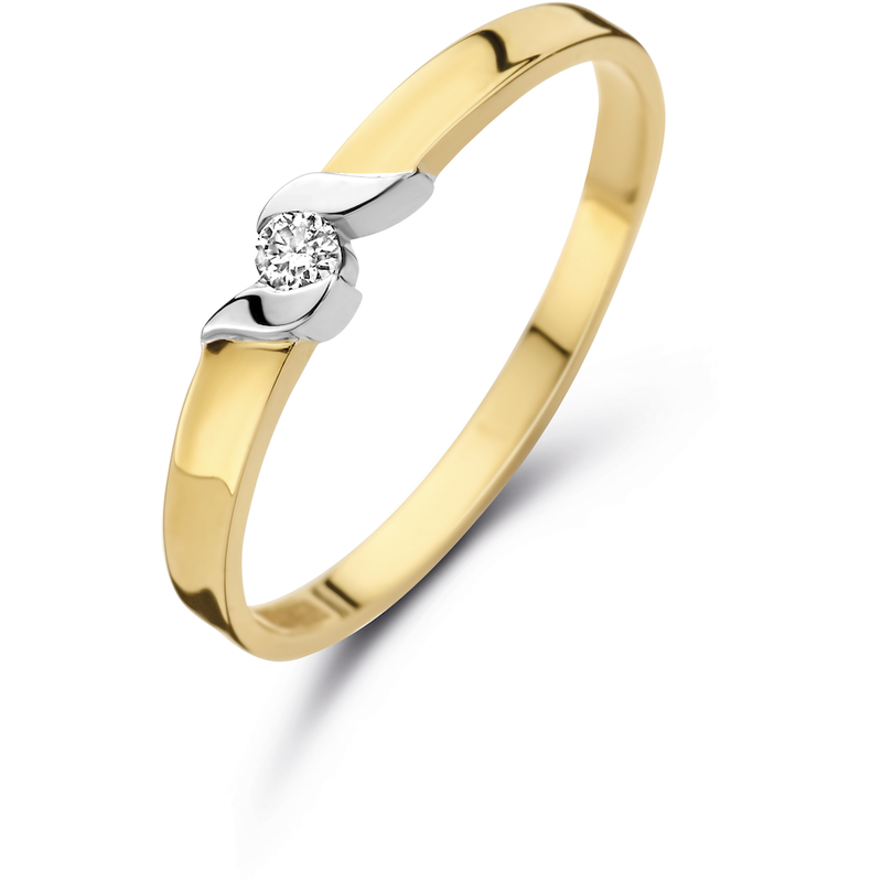 Bernstein 199.831.18 Gouden Ring met diamant