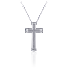 Zilveren Collier met Kruis N1018